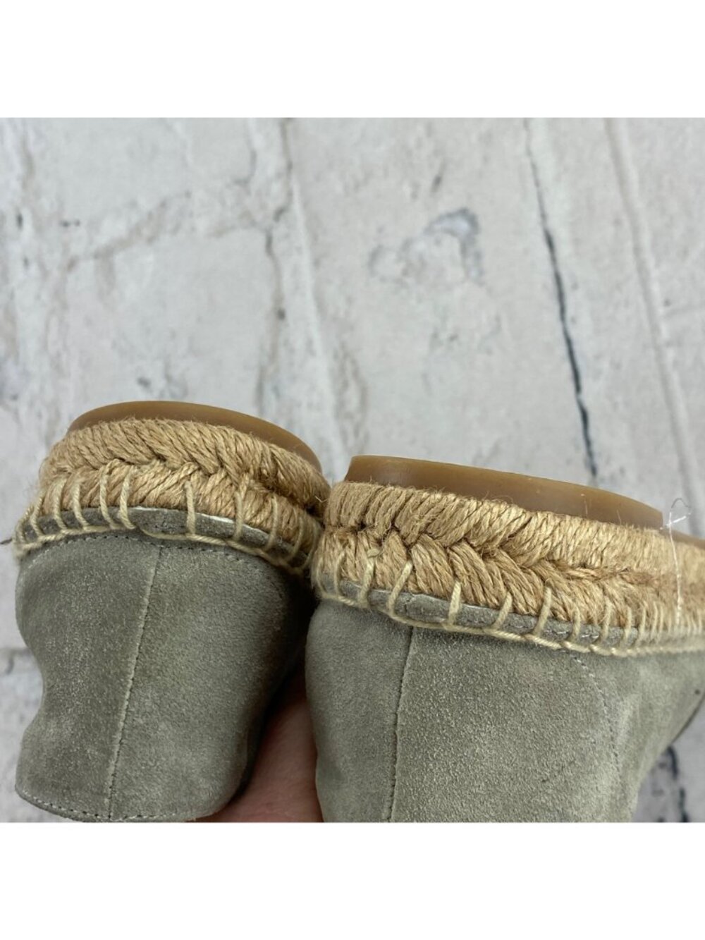 Rag & Bone Suede VGUC Espadrilles Beige Size 37 Womens Casual Slip-On Shoes - Picture 9 of 16